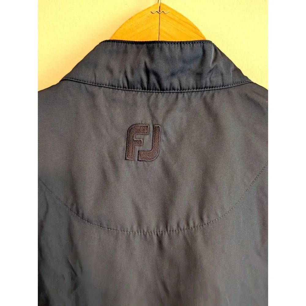 FootJoy Golf 1/4 Snap Performance Windshirt Vest Pullover Men's XL Navy Blue FJ‎